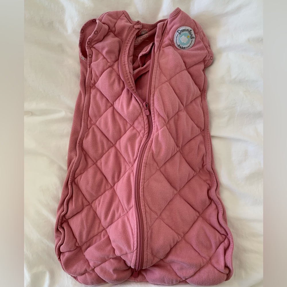 Dreamland Baby Dream Weighted Sleep Swaddle, 0-6 months in Rose